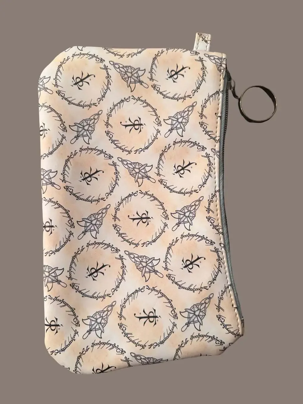 LOTR Natural Symbol Cosmetic Pouch 10.5” x 6”